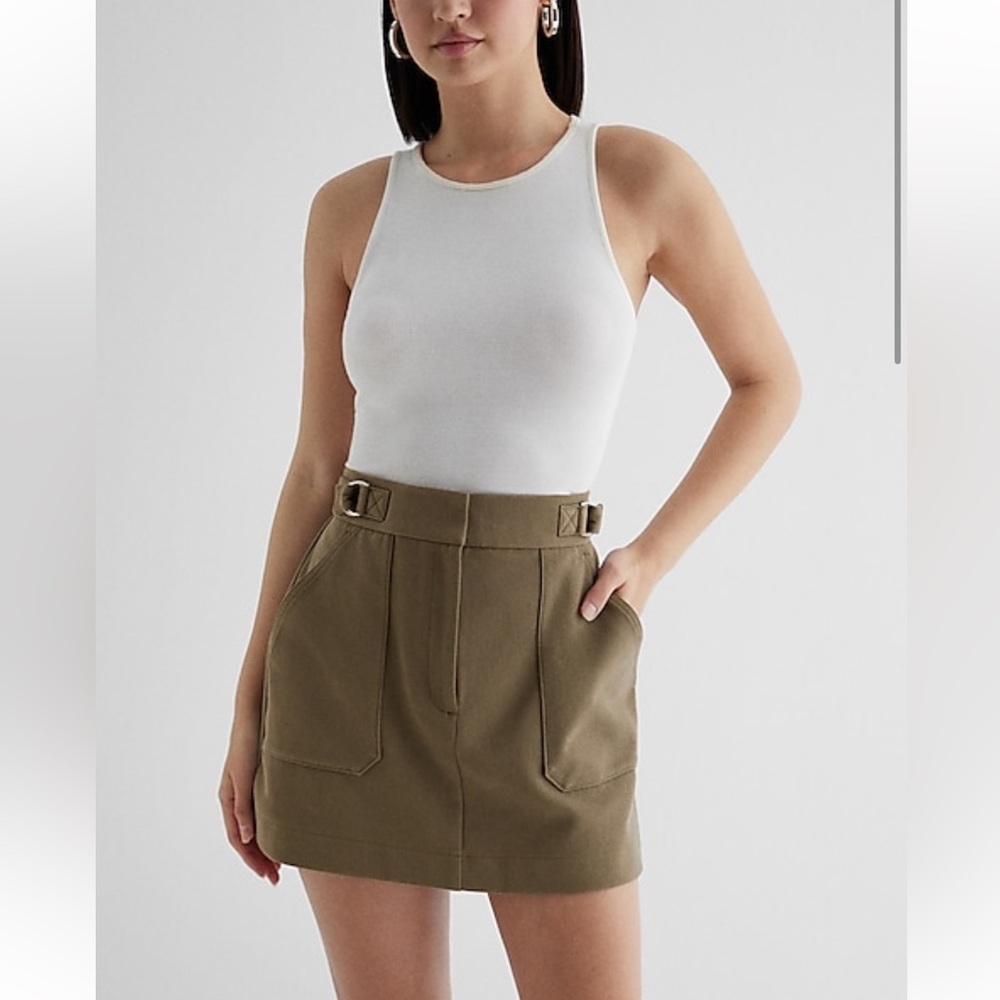 NEW express high waisted mini skirt